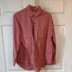 Universal Thread Women’s Rust Red flannel Button-Down Shirt